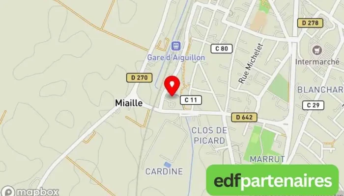 carte de Gedimat Magasin de materiaux de construction, Magasin de matériel électrique, Magasin de matériaux d'isolation, Négociant en bois à Aiguillon