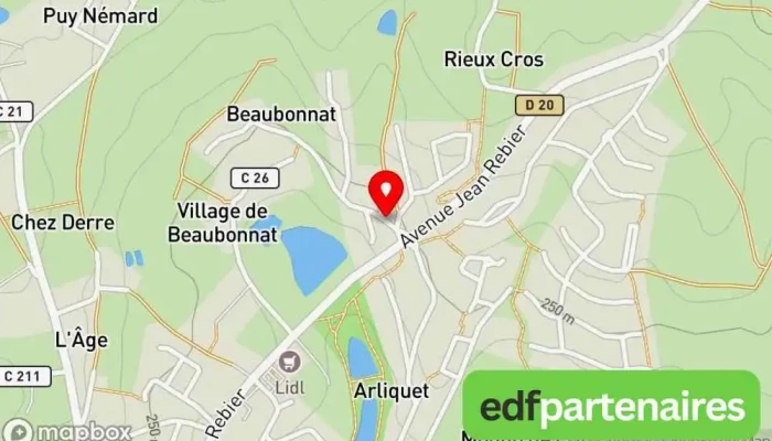 carte de Gevadis Supermarché à Aixe-sur-Vienne