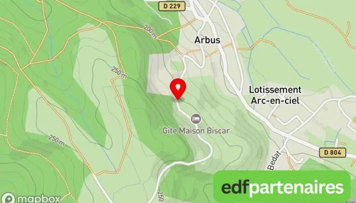 carte de Gfa Biscar Service agricole à Arbus
