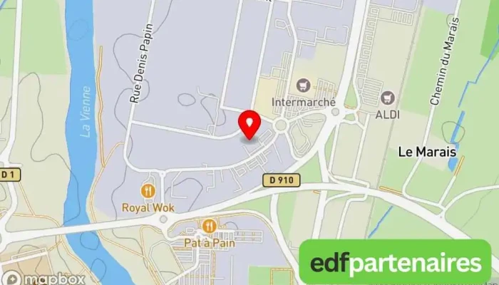 carte de GiFi CHATELLERAULT Magasin d'ameublement et de décoration à Châtellerault