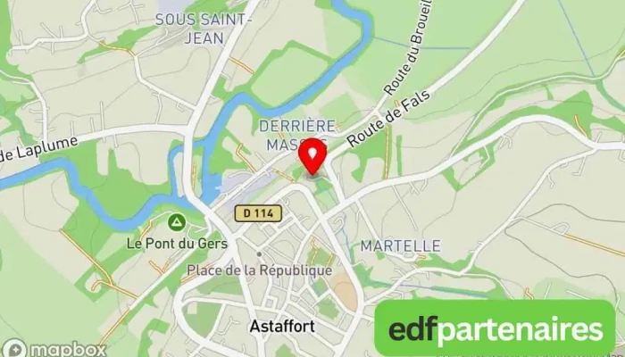 Gites 10 Pers Avec Piscine -  Carte - Astaffort