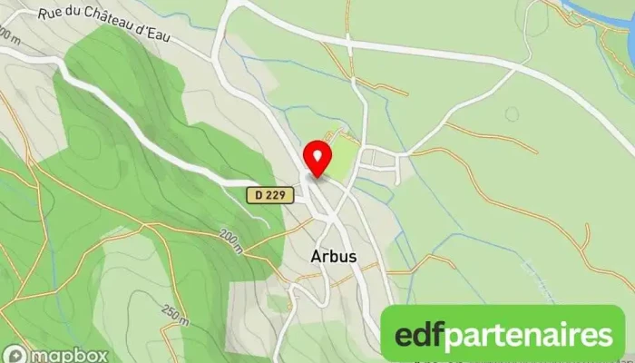 carte de Groupe Scolaire École primaire à Arbus