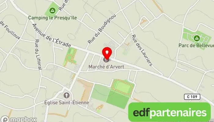 Halles Darvert Carte - Arvert