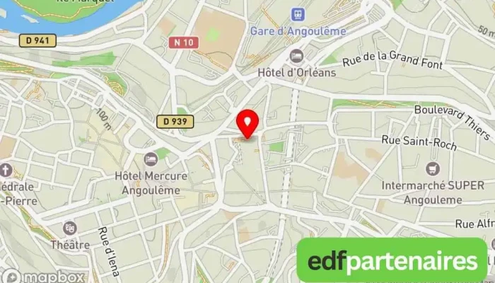 carte de H&M Magasin de vêtements, Magasin de vêtements pour hommes à Angoulême