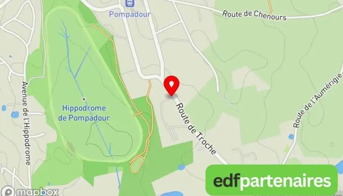 carte de IFCE - Institut français du cheval et de l'équitation Centre équestre, Éleveur à Arnac-Pompadour