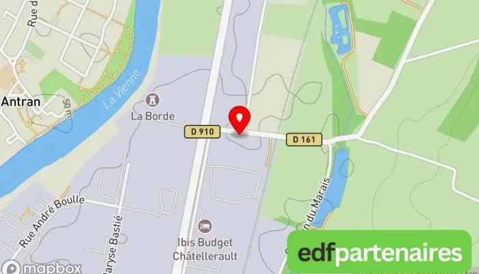 carte de Innov'Flamme Magasin de poêles à bois à Châtellerault