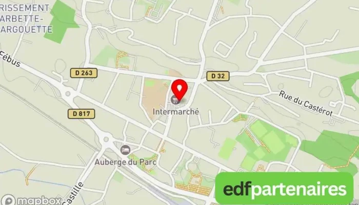 carte de Intermarché Contact et Drive Supermarché à Artix