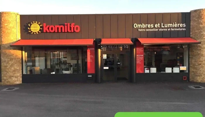 Komilfo Ombres et Lumières à Niort - Pergolas, Stores, Fenêtres, Menuiseries - Chauray