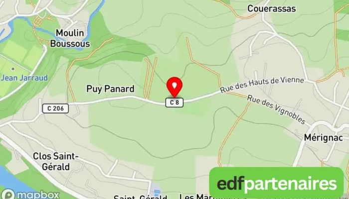 carte de La Ferme Du Puy Panard Agriculteur à Aixe-sur-Vienne