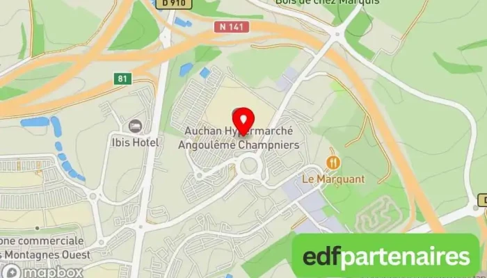 carte de La Galerie - Angoulême Centre commercial, Boutique d'articles de mode, Magasin de téléphonie mobile, Magasin de cosmétiques, Boutique d'accessoires de mode, Restauration rapide, Hypermarché, Bijouterie, Parfumerie, Magasin d'articles de sports à Champniers
