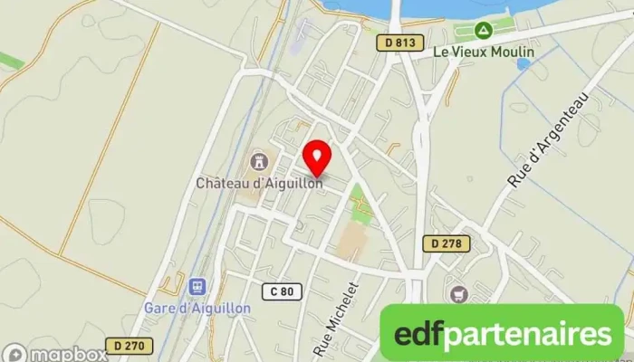 carte de La pharmacie du centre - Aiguillon Pharmacie à Aiguillon