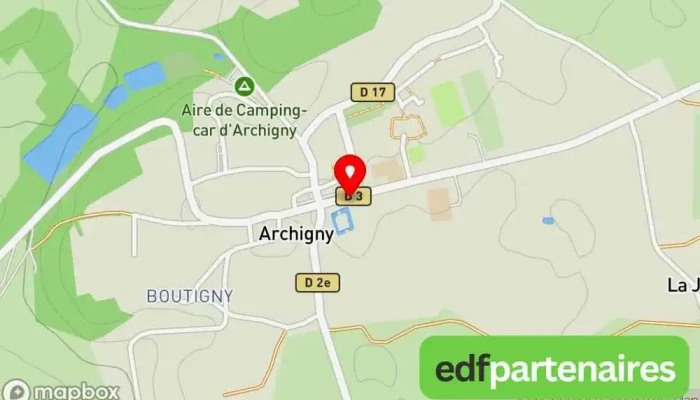 carte de La Poste Agence Communale Poste à Archigny