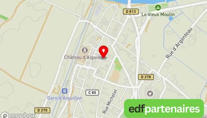 carte de La Poste Poste à Aiguillon
