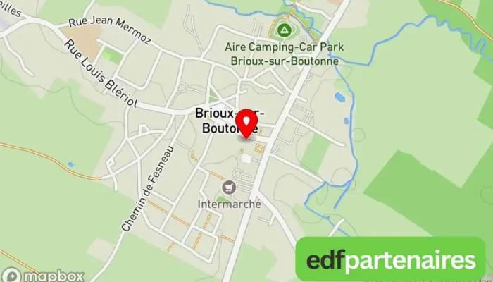 La Poste -  Carte - Brioux-sur-boutonne