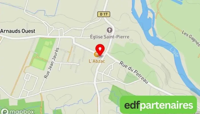 carte de La Poste Relais Poste à Abzac