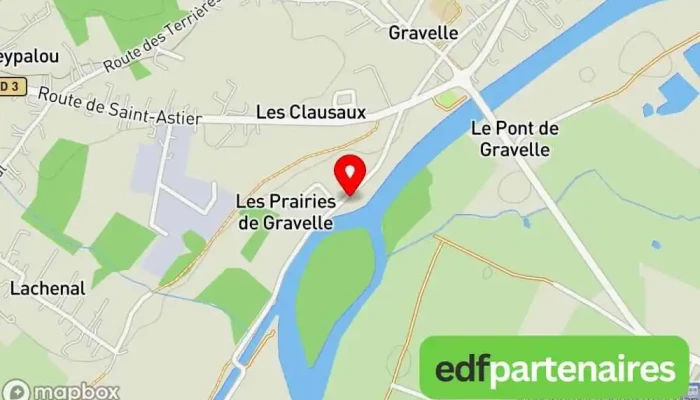 carte de La Prairie d'Annesse Chambre d'hôtes à Annesse-et-Beaulieu
