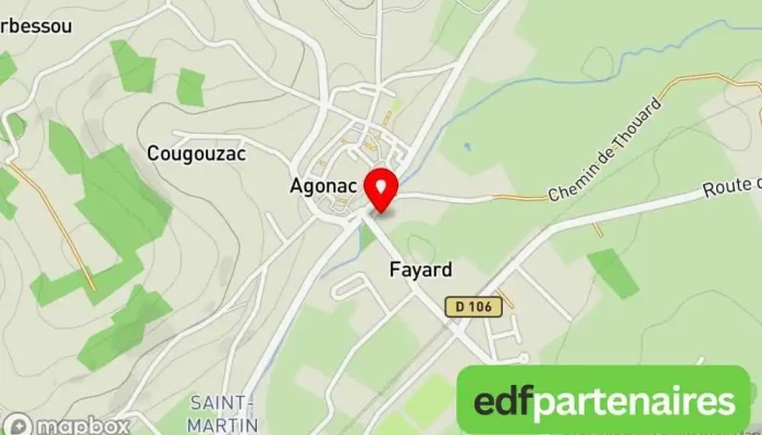 carte de La Truffière Bureau de tabac à Agonac