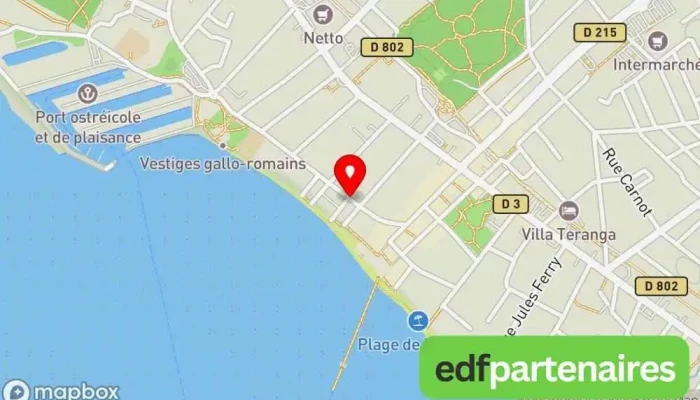 carte de L'Anderenis Boutique Hôtel Hôtel à Andernos-les-Bains