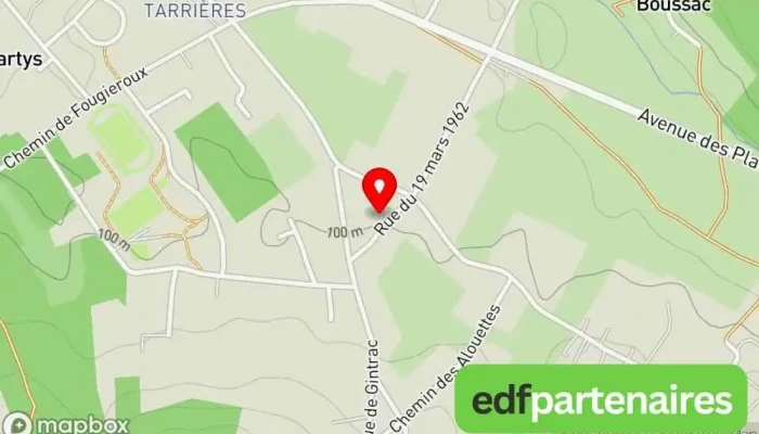 carte de Laurvie Boutique de minéraux à Razac-sur-l'Isle