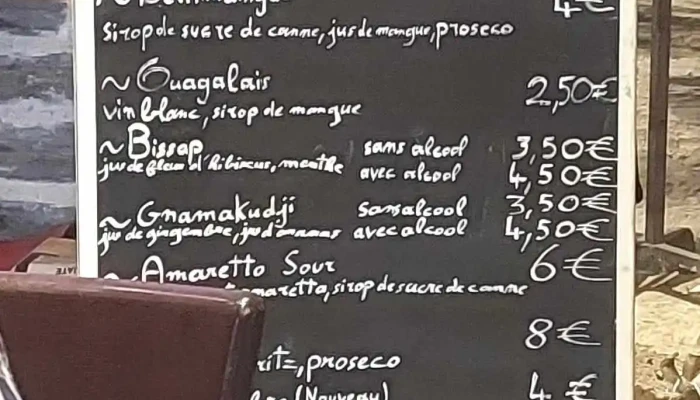 Le Baobab -  Menu - Allassac