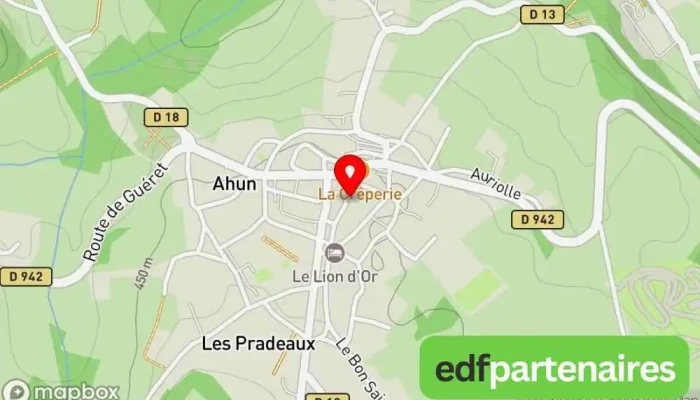 carte de Le Doux Amer Esat Ahun Adapei 23 Restaurant à Ahun