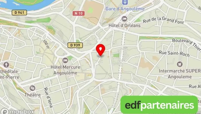 carte de Le Lieu Utile Centre culturel, Galerie d'art, Bar, Restaurant à Angoulême