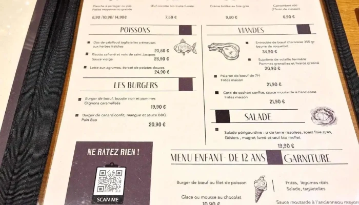 Le Quartierg Menu - Chasseneuil-sur-bonnieure