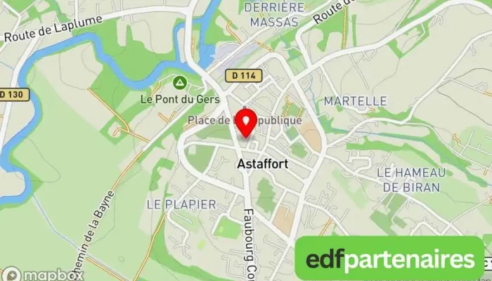 Le Square -    Astaffort Carte - Astaffort