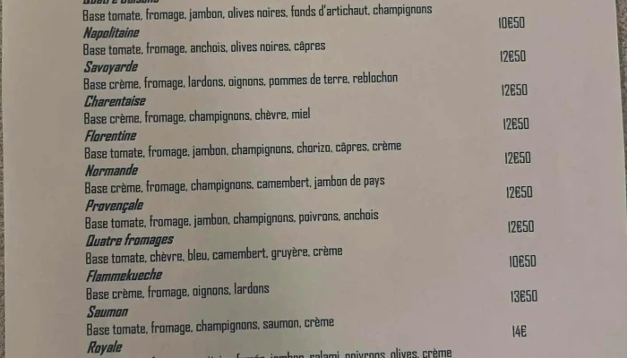 Le Square -  Menu - Aigre