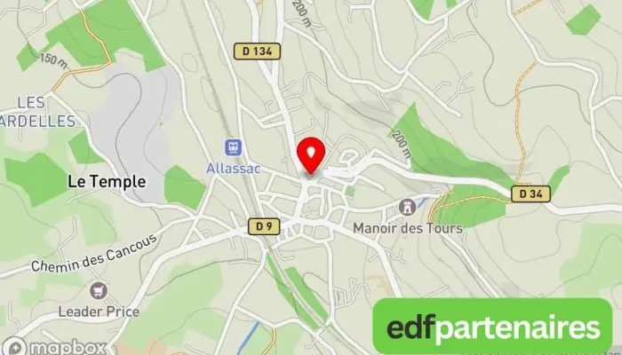 carte de Les Caprices d’Orée Boutique d'articles de mode, Boutique d'accessoires de mode à Allassac