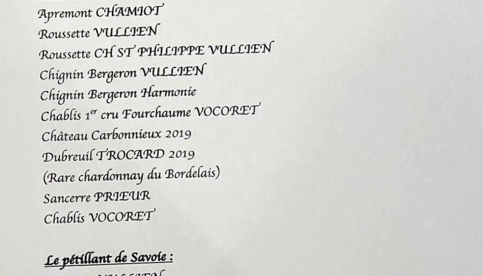 Les Givres -  Menu - Ars-en-ré