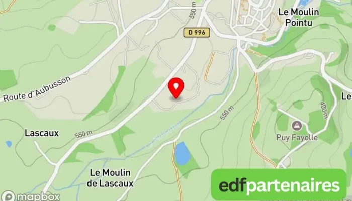 Les Montagnes Dauzances Carte - Auzances