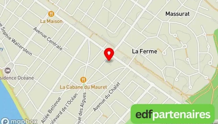 carte de Les Museaux du Bassin Animalerie à Andernos-les-Bains