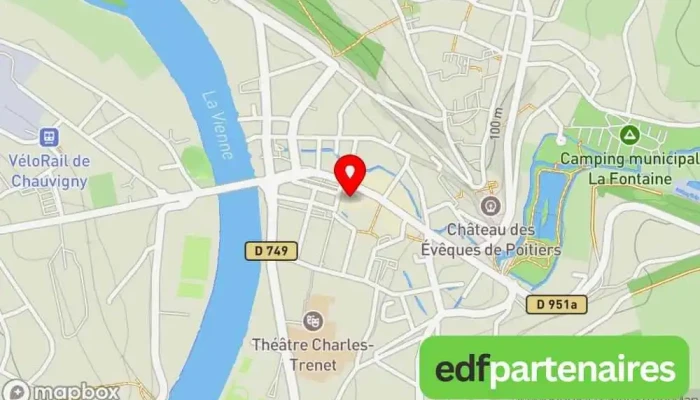 Librairie Papeterie Bravard Sarl -  Carte - Chauvigny