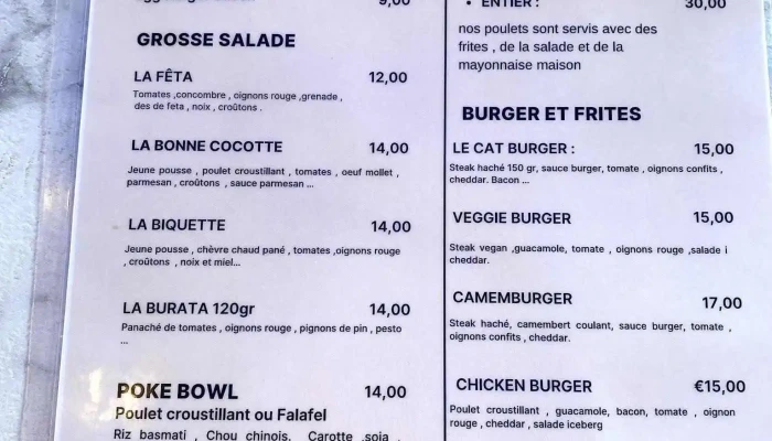 Little Cat -  Menu - Arès