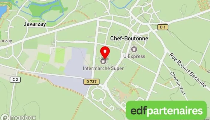 Locker Mondial Relay 247 Intermarche Super Chef Boutonne Carte - Chef-boutonne