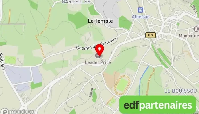 carte de Magasin U Express Supermarché à Allassac