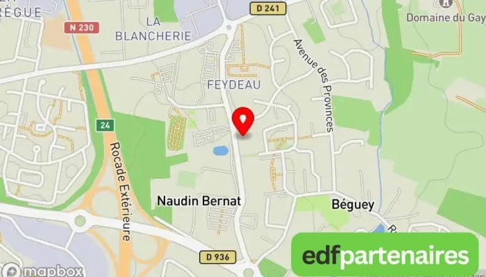 carte de MAI PHI INTERFOOD - 33370 Fournisseur de produits alimentaires, Siège social, Pizzeria à Artigues-près-Bordeaux