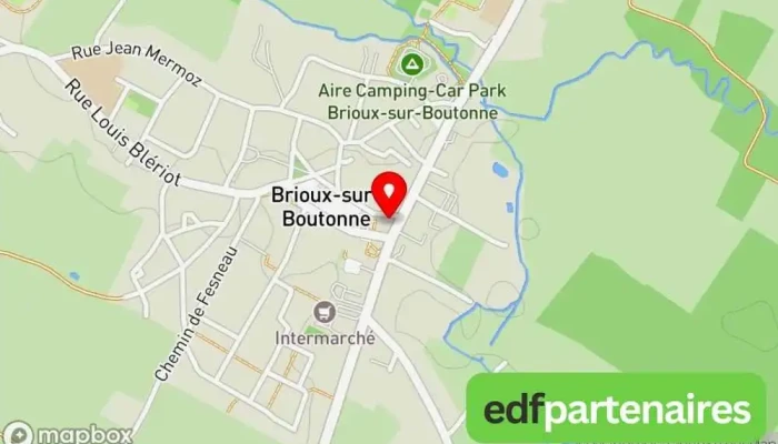 Mairie -  Carte - Brioux-sur-boutonne