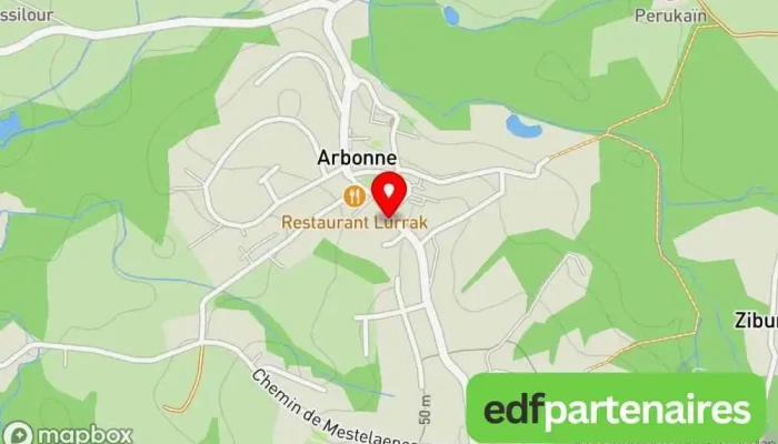 carte de Mairie d'Arbonne Hôtel de ville à Arbonne