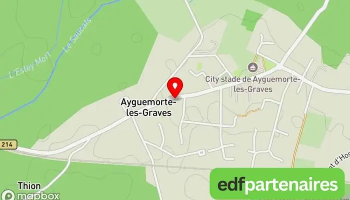 Mairie De Ayguemorte -  Les Graves Carte - Ayguemorte-les-graves