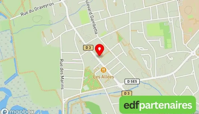 Mairie Et Salle Des Fetes Daudenge Carte - Audenge