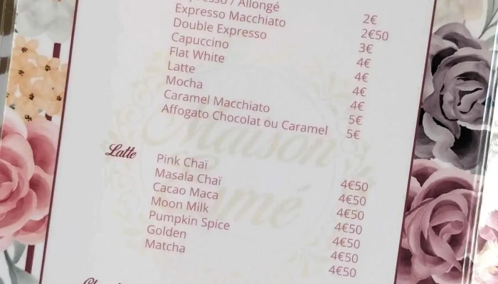 Maison Esme Menu - Audenge