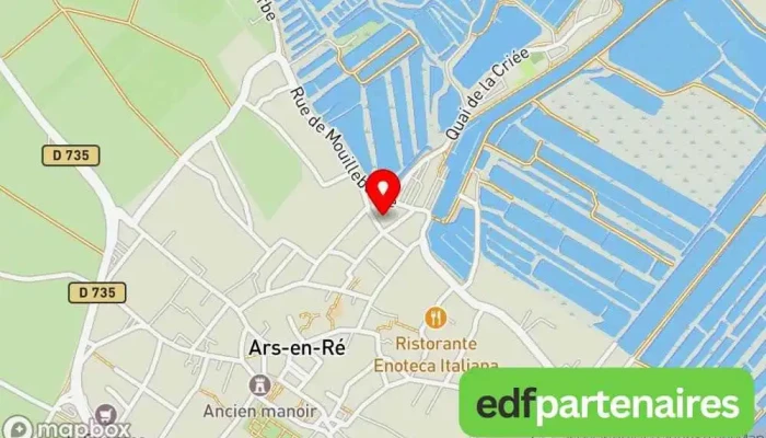 carte de Marché d'Ars-en-Ré Marché à Ars-en-Ré