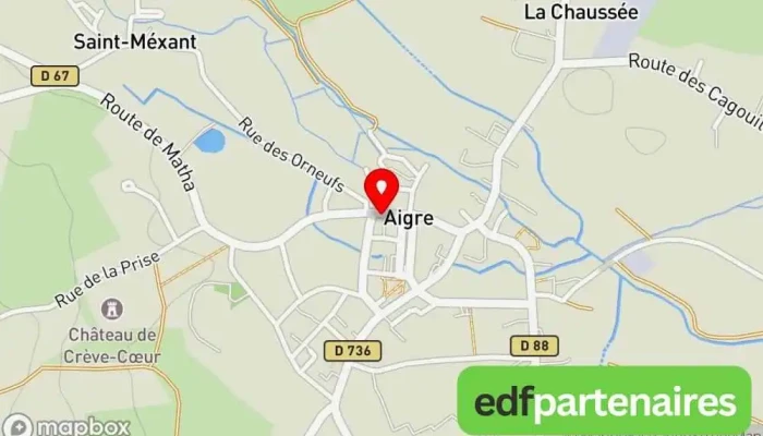 carte de Nature Et Peche Aigrinoise Magasin de pêche à Aigre