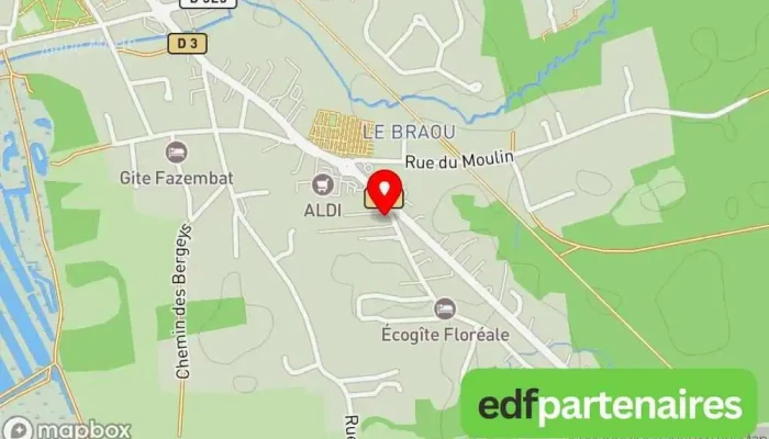 Nord Bassin Auto Dacia -  Carte - Audenge