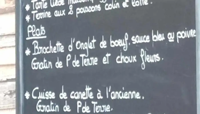 O Bistrot Gourmand Menu - Andilly