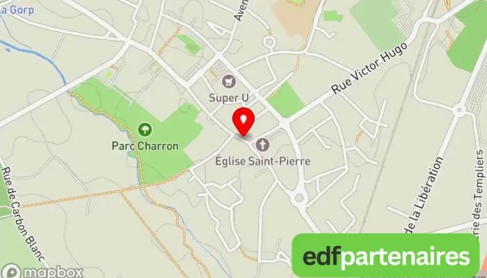 carte de PHARMACIE DE LA ROCADE / EGLISE Pharmacie à Ambarès-et-Lagrave