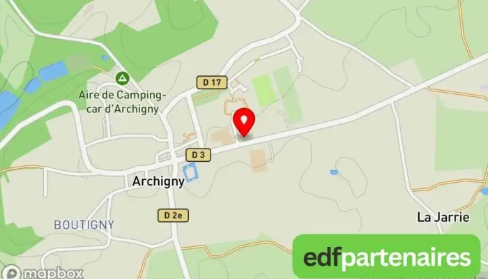 carte de PHARMACIE LES ACADIENS Pharmacie à Archigny