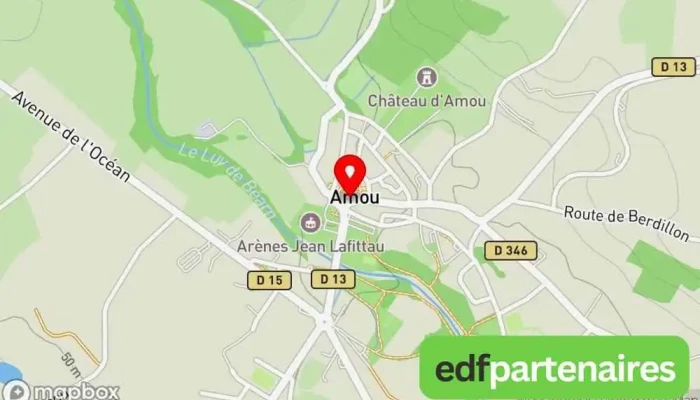 carte de Piscine a Amou Piscine à Amou